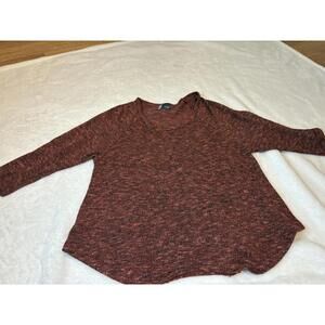 Sparkle & Fade Women's Maroon Knit Sweater Medium